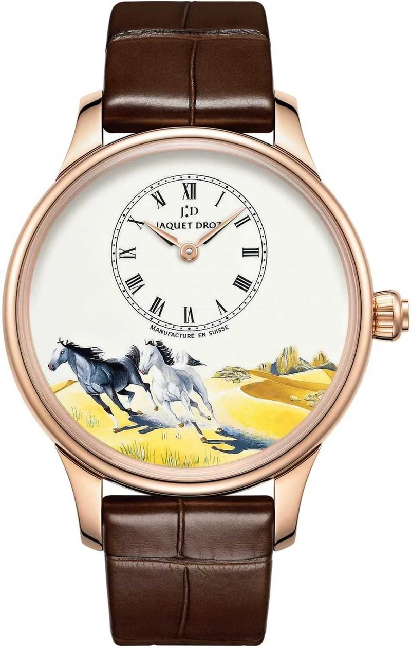 Jaquet Droz Petite Heure Minute Horses ..Reference Number: J005013204