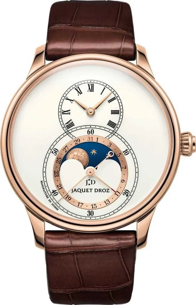 Jaquet Droz Grande Seconde Moon Ivory Enamel ..Reference Number: J007533200
