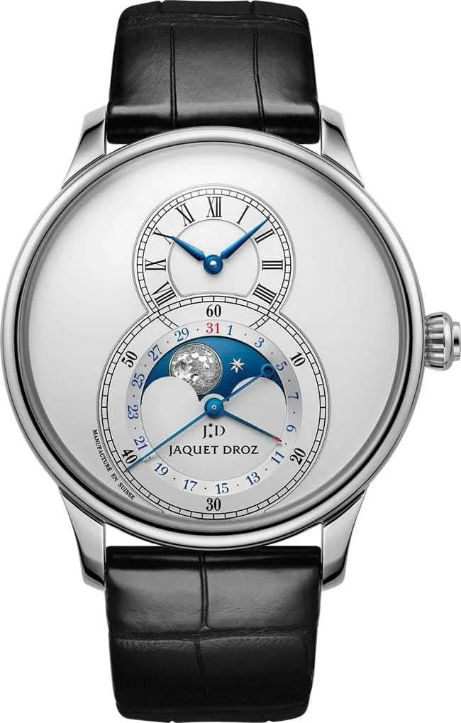Jaquet Droz Grande Seconde Moon Silver..Reference Number: J007530240