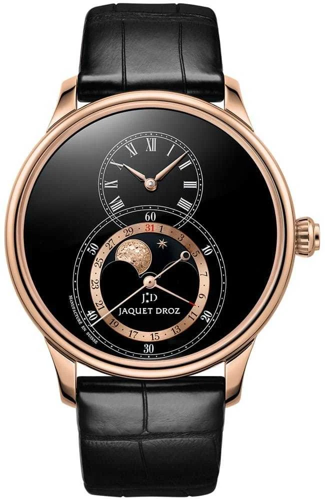 Jaquet Droz Grande Seconde Moon Black Enamel..Reference Number: J007533201