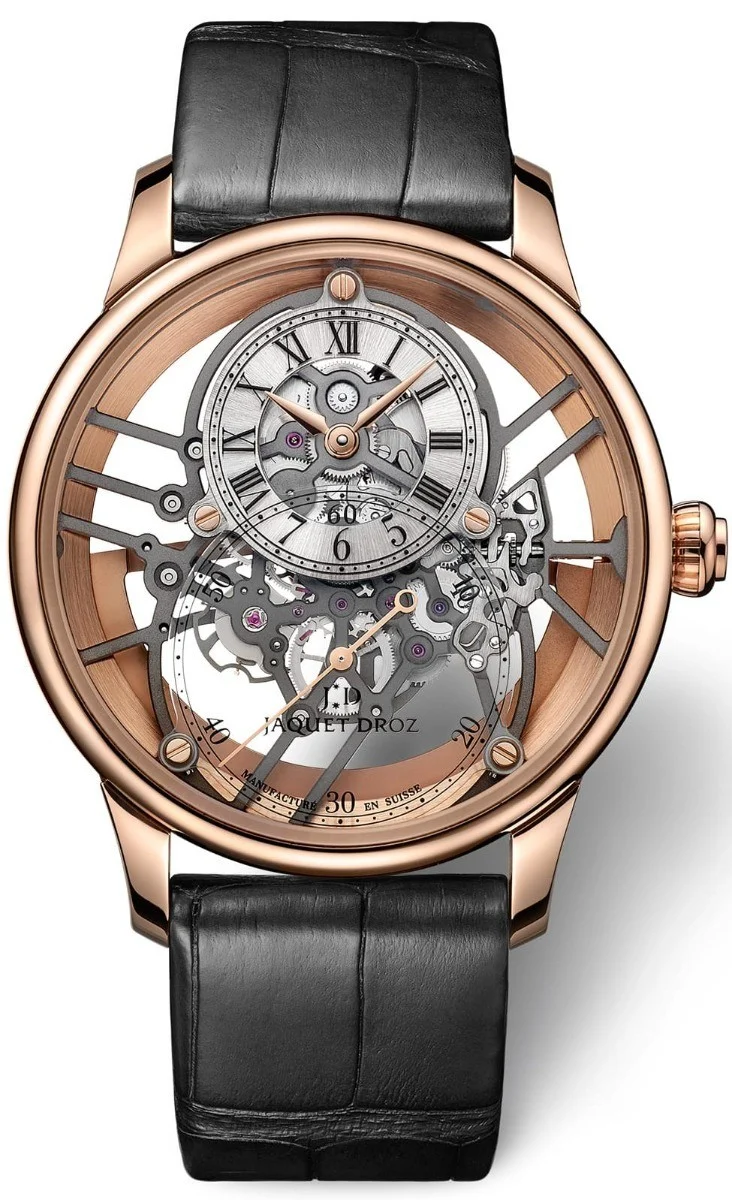 Jaquet Droz Grande Seconde Skelet-One Red Gold Sapphire..Reference Number: J003523240