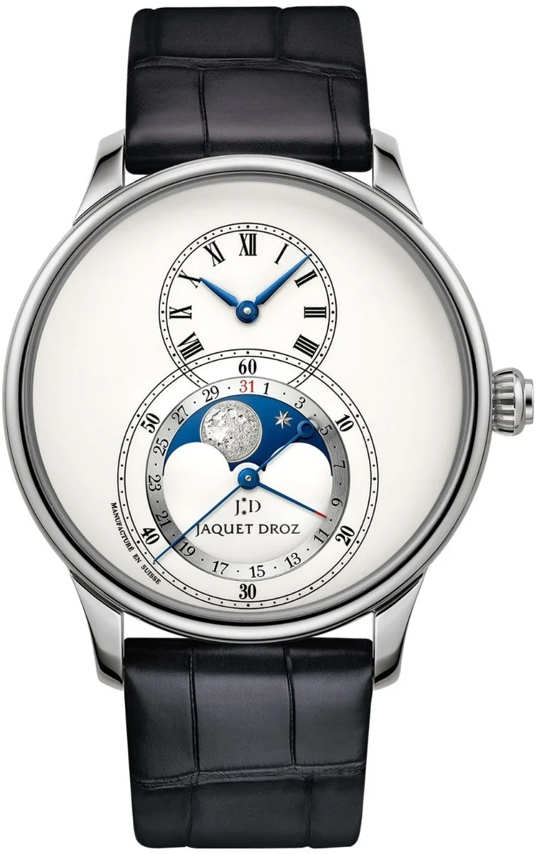 Jaquet Droz Grande Seconde Moon Ivory Enamel..Reference Number: J007534200