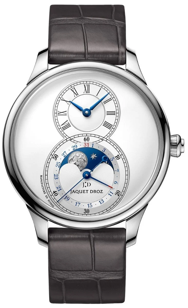 Jaquet Droz Grande Seconde Moon Silver 39mm..Reference Number: J007510240
