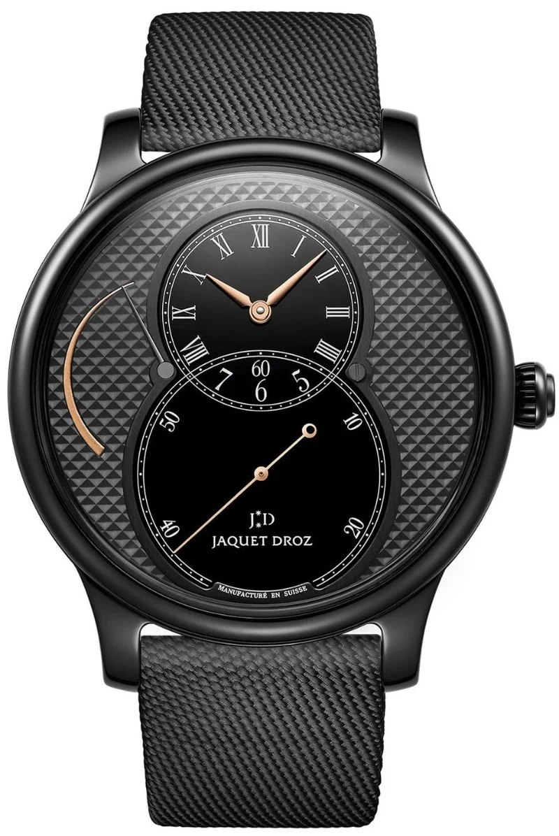 Jaquet Droz Grande Seconde Power Reserve Clous De Paris 44mm Black..Reference Number: J027035543
