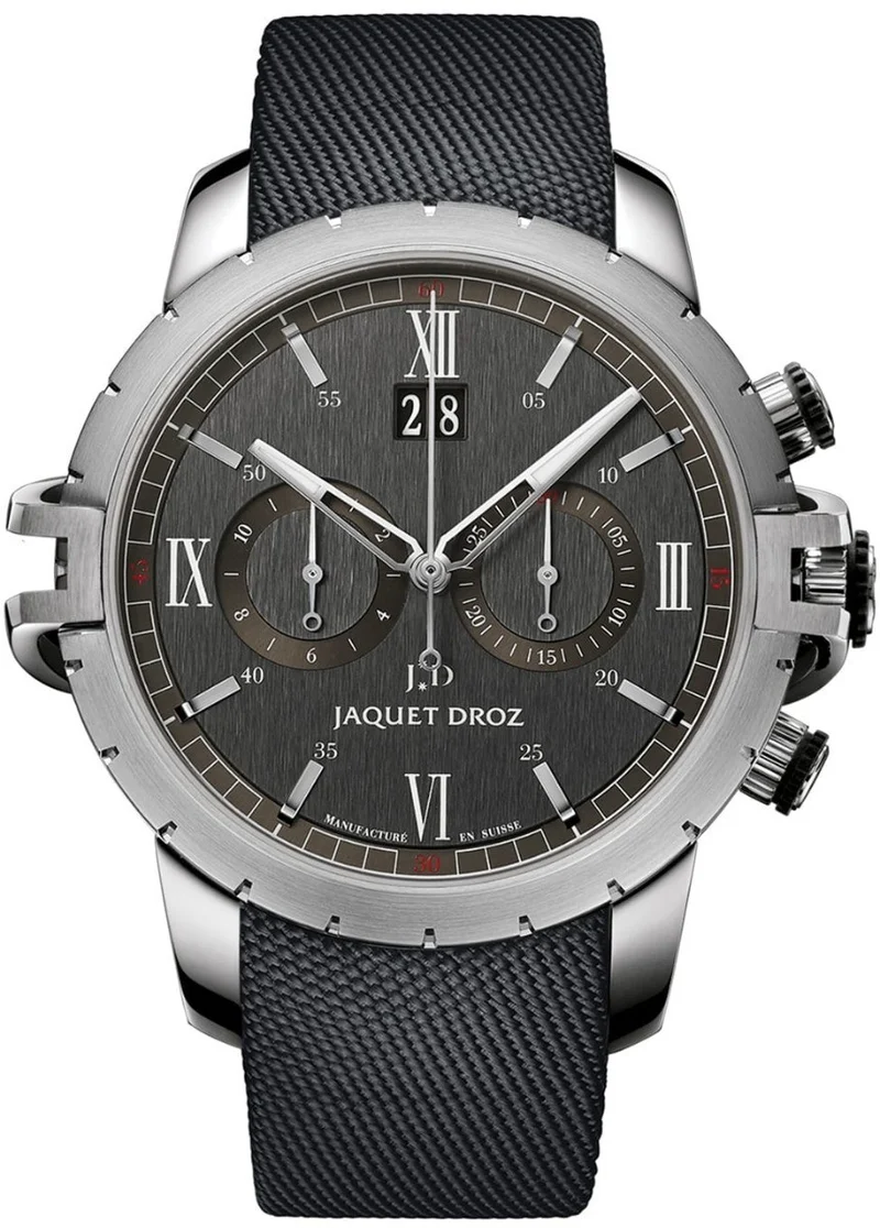 Jaquet Droz Sport Watch Chrono Steel Anthracite..Reference Number: J029530541