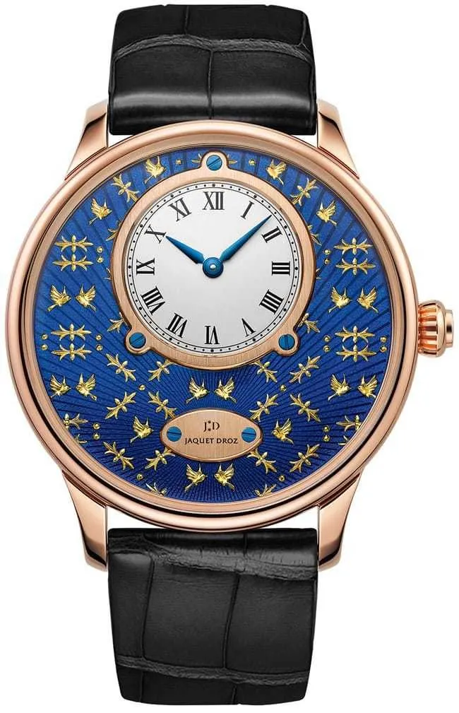 Jaquet Droz Petite Heure Minute Paillonnee..Reference Number: J005033258