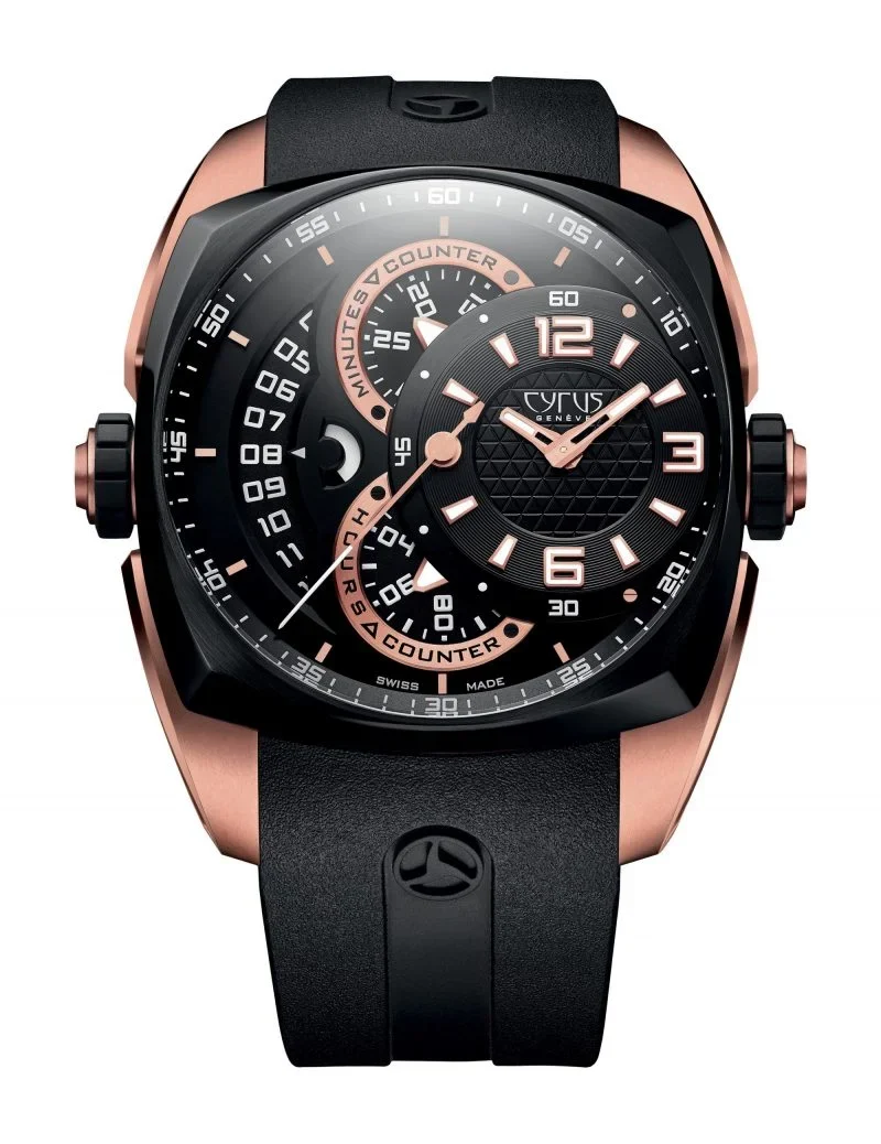 Cyrus Klepcys Chronograph 18K Rose Gold & Black DLC Steel Men’s Watch, 539.501.GD.A