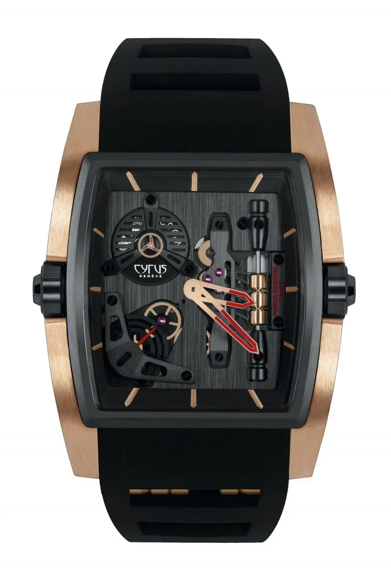 Cyrus Kambys Black DLC Titanium & 18K Rose gold Men’s Watch, 529.002.C