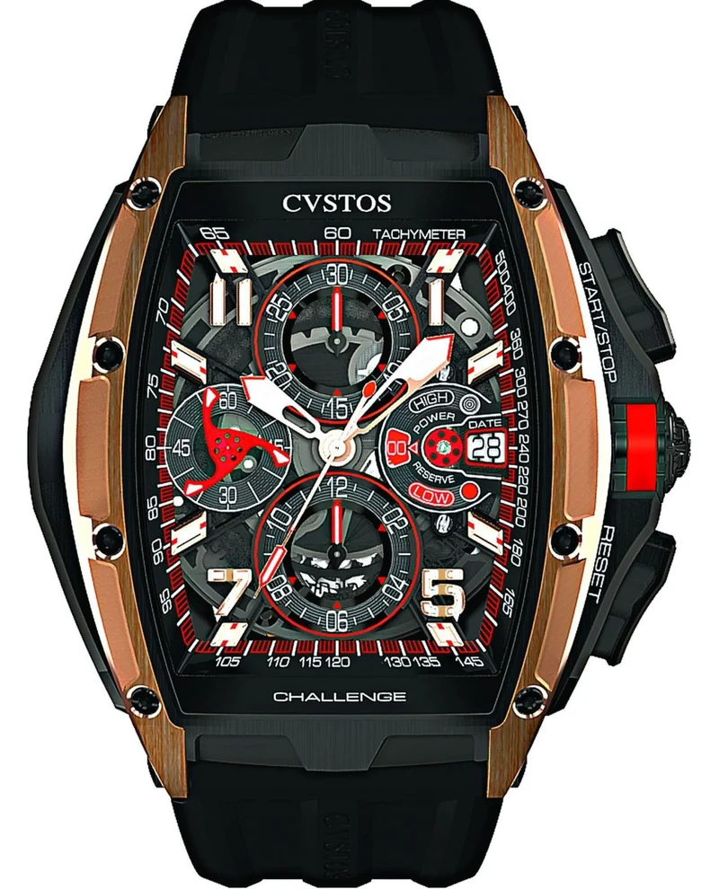 Cvstos Challenge III GT Chronoghraph-S Red Gold Black 5N Brancard Titanium Men’s Watch (Copy), Cvstos-Challenge-III-GT-Brancard-Chronoghraph-S-Black-Titanium-1-1