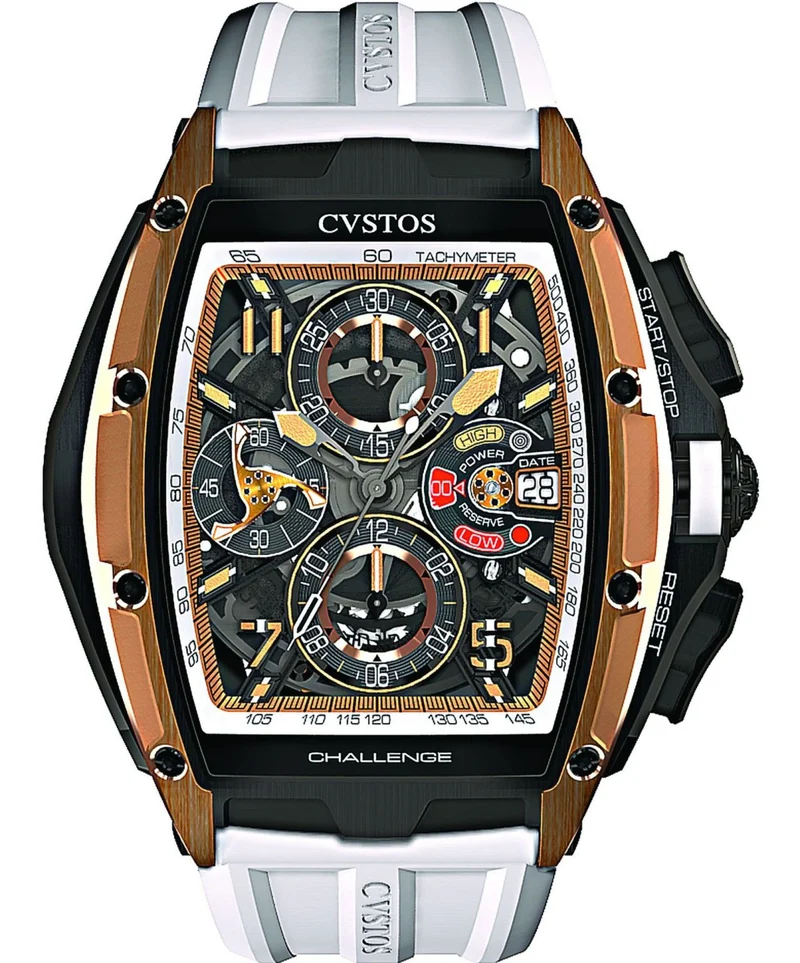 Cvstos Challenge III GT Chronoghraph-S Red Gold Black 5N Brancard Titanium Men’s Watch, Cvstos-Challenge-III-GT-Brancard-Chronoghraph-S-Black-Titanium-1