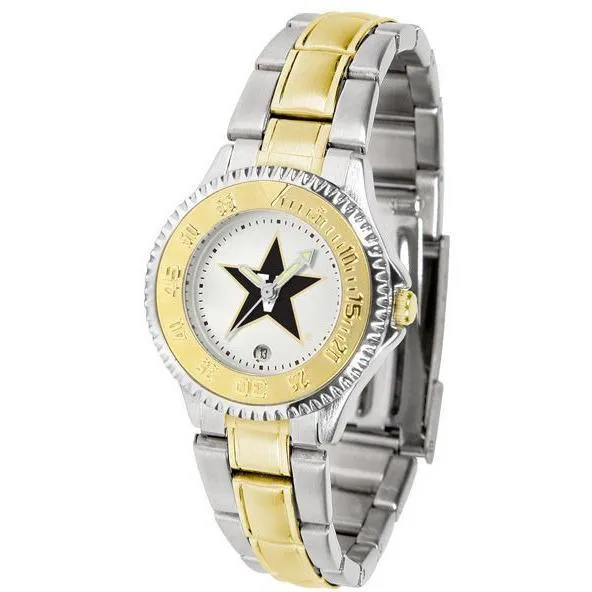 Vanderbilt Commodores Ladies Competitor Two-Tone Band Watch