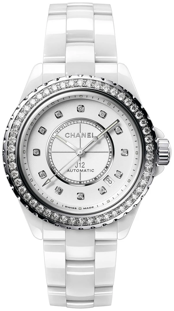 Chanel J12 Ceramic Diamond Lady’s Watch, H7189