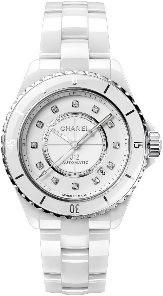Chanel J12 Ceramic Diamond Lady’s Watch, H5705