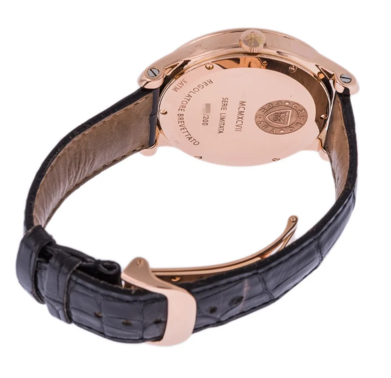 Carlo Ferrara Autres Horlogerie Regolatore Brevettato 18K Rose Gold Mens Watch, Preowned-230-500