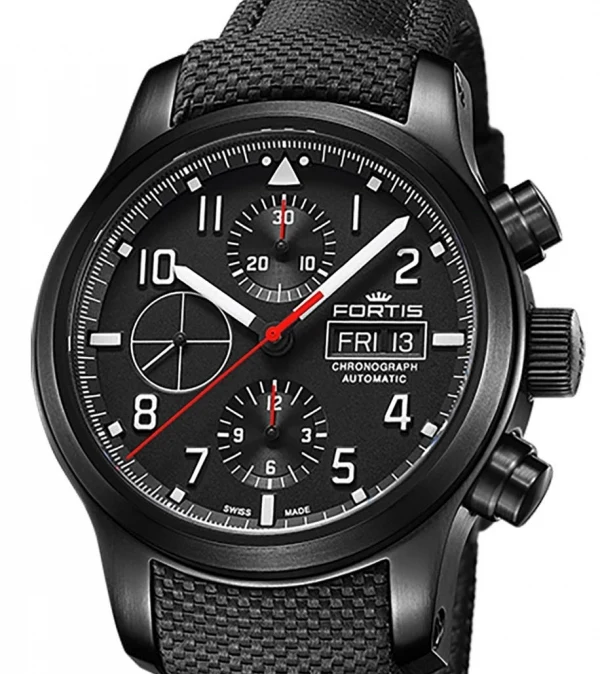 FORTIS Aviatis AEROMASTER PROFESSIONAL CHRONOGRAPH REF. 656.18.10 / F4040002 UW-50 CALIBER