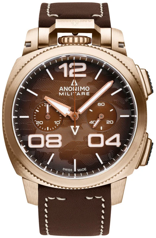 ANONIMO MILITARE CHRONO Alpini Camouflage Brown Limited Edition (97) Ref. AM-1123.01.001.A04