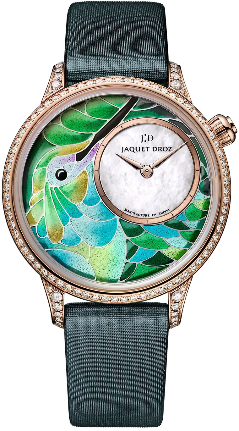 Jaquet Droz Petite Heure Minute Smalta Clara Hummingbird