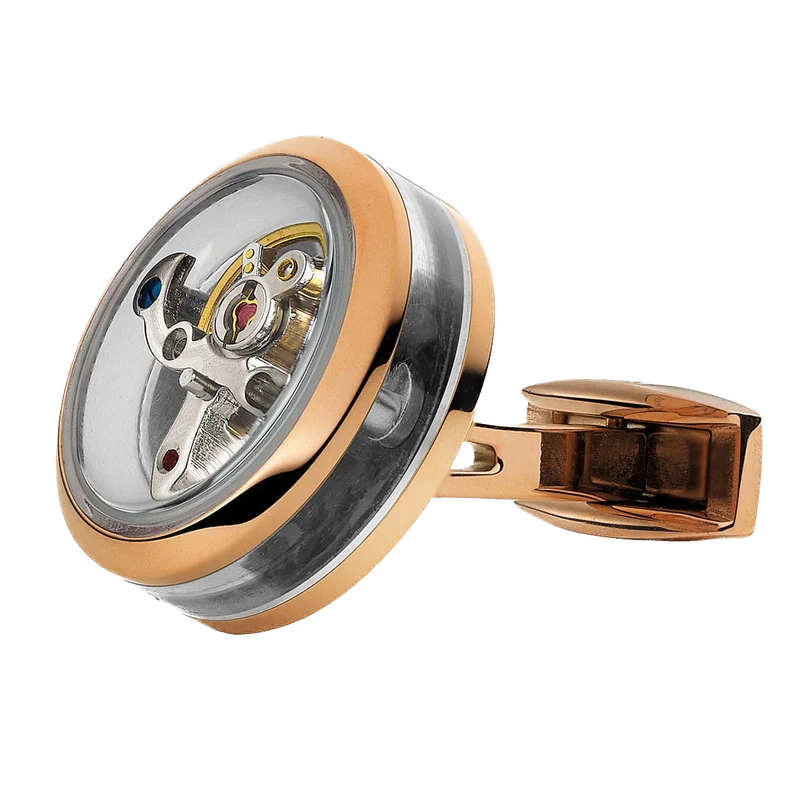 TOURBILLON OPENSIDE CUFFLINKS GOLD