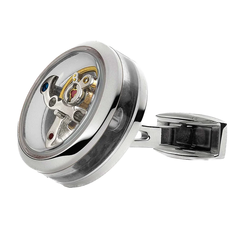 TOURBILLON OPENSIDE CUFFLINKS STEEL