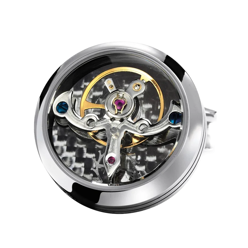 TOURBILLON CUFFLINKS STEEL