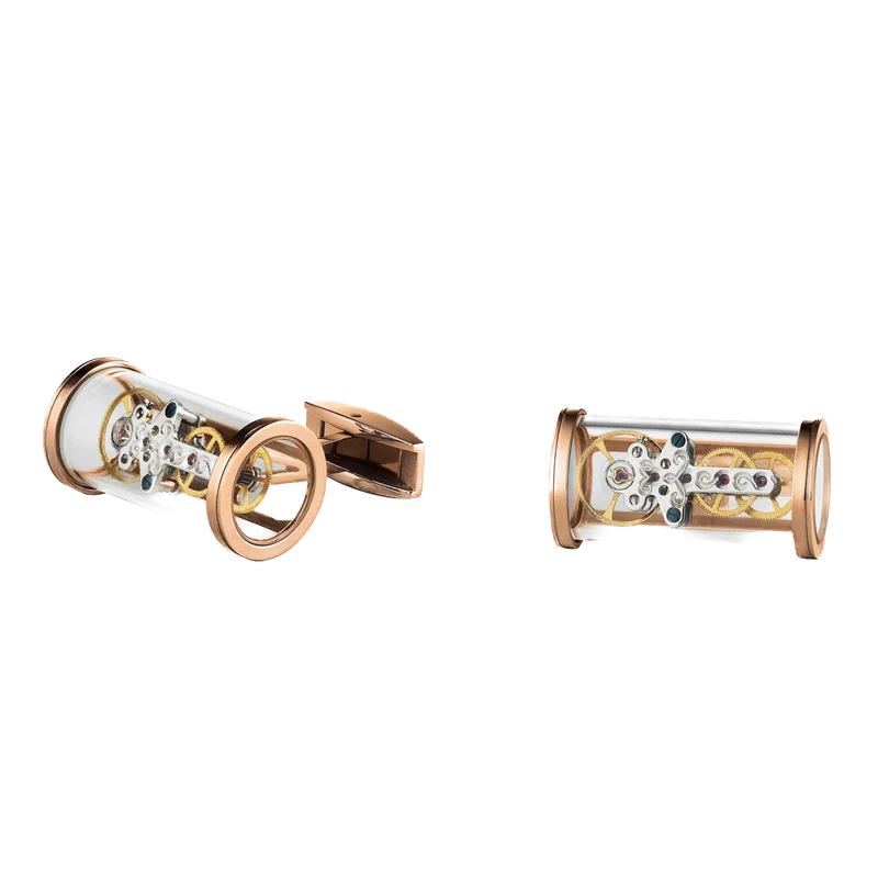 T-MECHANIC OPENSIDE CUFFLINKS GOLD