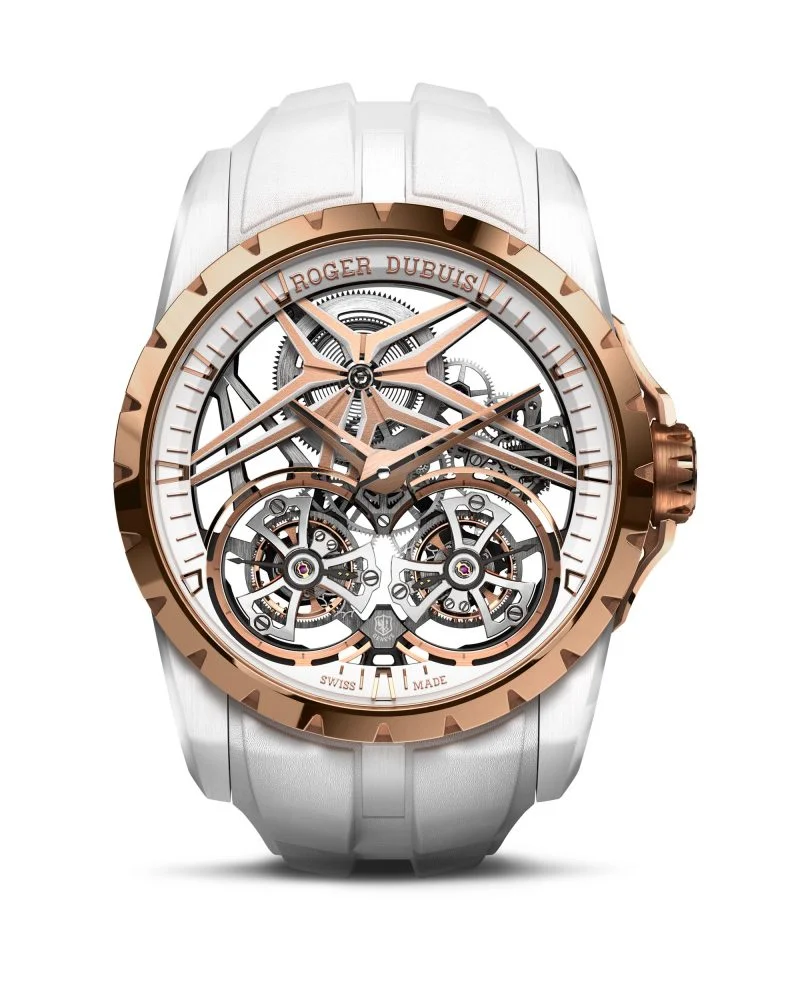 Roger Dubuis Excalibur Double Tourbillon Edition White Ceramic Limited edition of 8 pieces