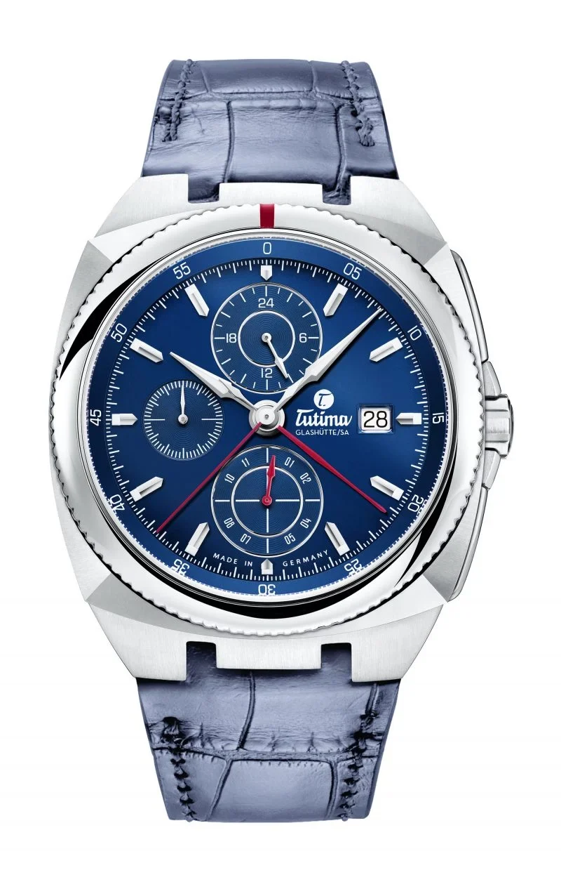 Tutima Glashütte Saxon One Chronograph Royal Blu