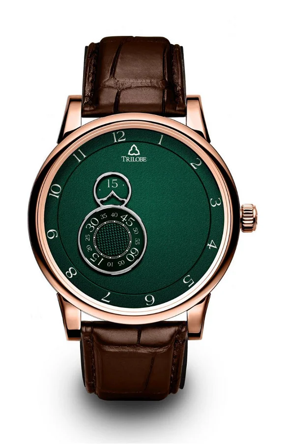Trilobe Nuit Fantastique Grained Green Rose Gold