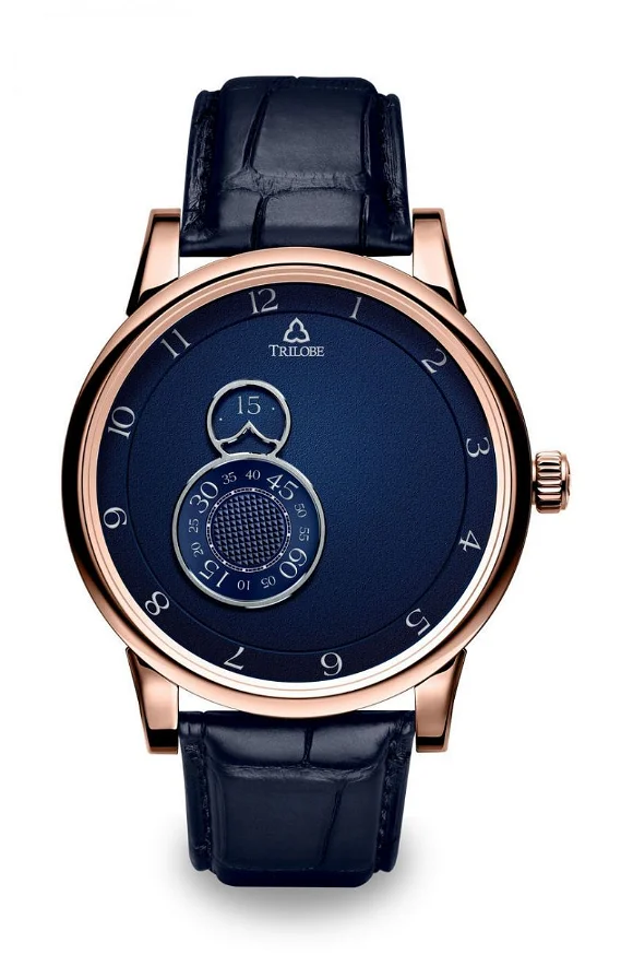 Trilobe Nuit Fantastique Grained Blue Rose Gold