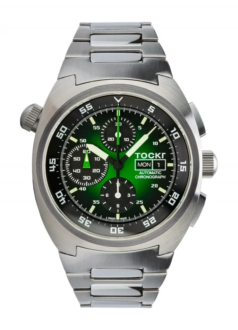 Tockr Air Defender Chronograph HULK Limited edition of 110 pieces