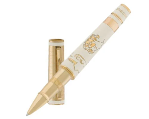 Omas: Alexander Pushkin Limited Edition – 18ct Gold Rollerball Pen