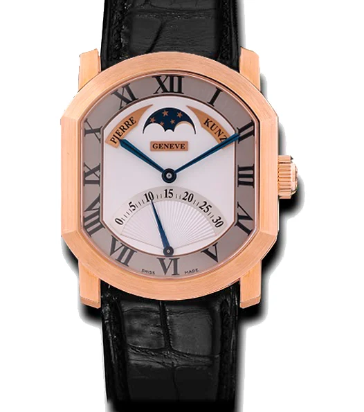 Pierre Kunz Spirit of Challenge Classic Retrograde 18K Rose Gold Mens Watch, Preowned-C 007 SRL