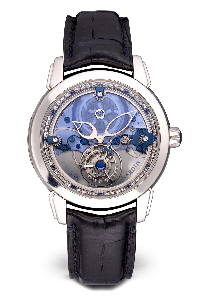 Ulysse Nardin Royal Blue Tourbillon Platinum Limited Edition Men’s Watch, Preowned-799-80