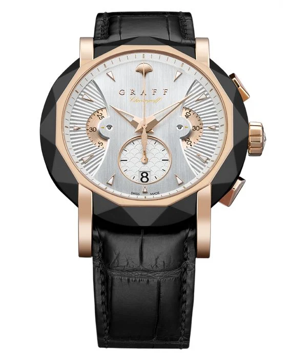 Graff ChronoGraff Rose Gold & DLC Men’s Watch, chronograff-45mm-dlcrg-wd