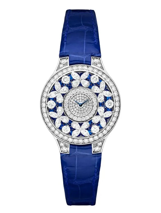 Graff Classic Butterfly White Gold, Sapphires & Diamonds Ladies Watch, butterfly-cl-wg-sdd
