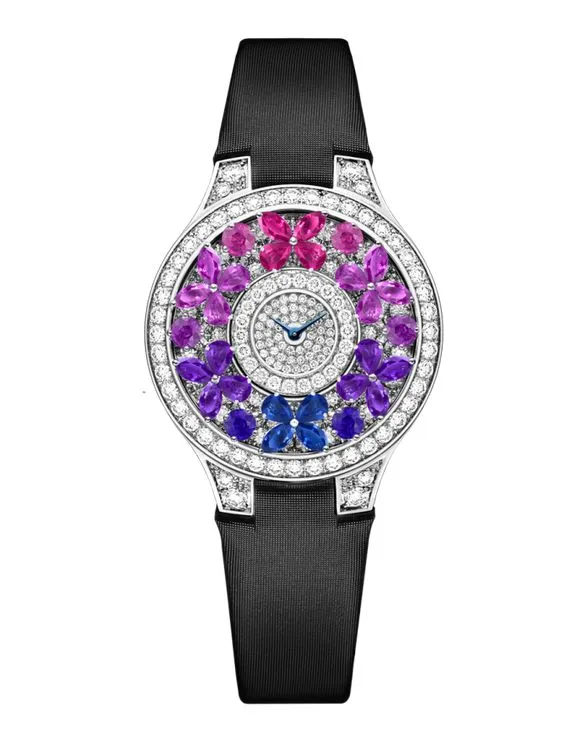 Graff Classic Butterfly White Gold, Sapphires & Diamonds Ladies Watch, butterfly-cl-wg-csd