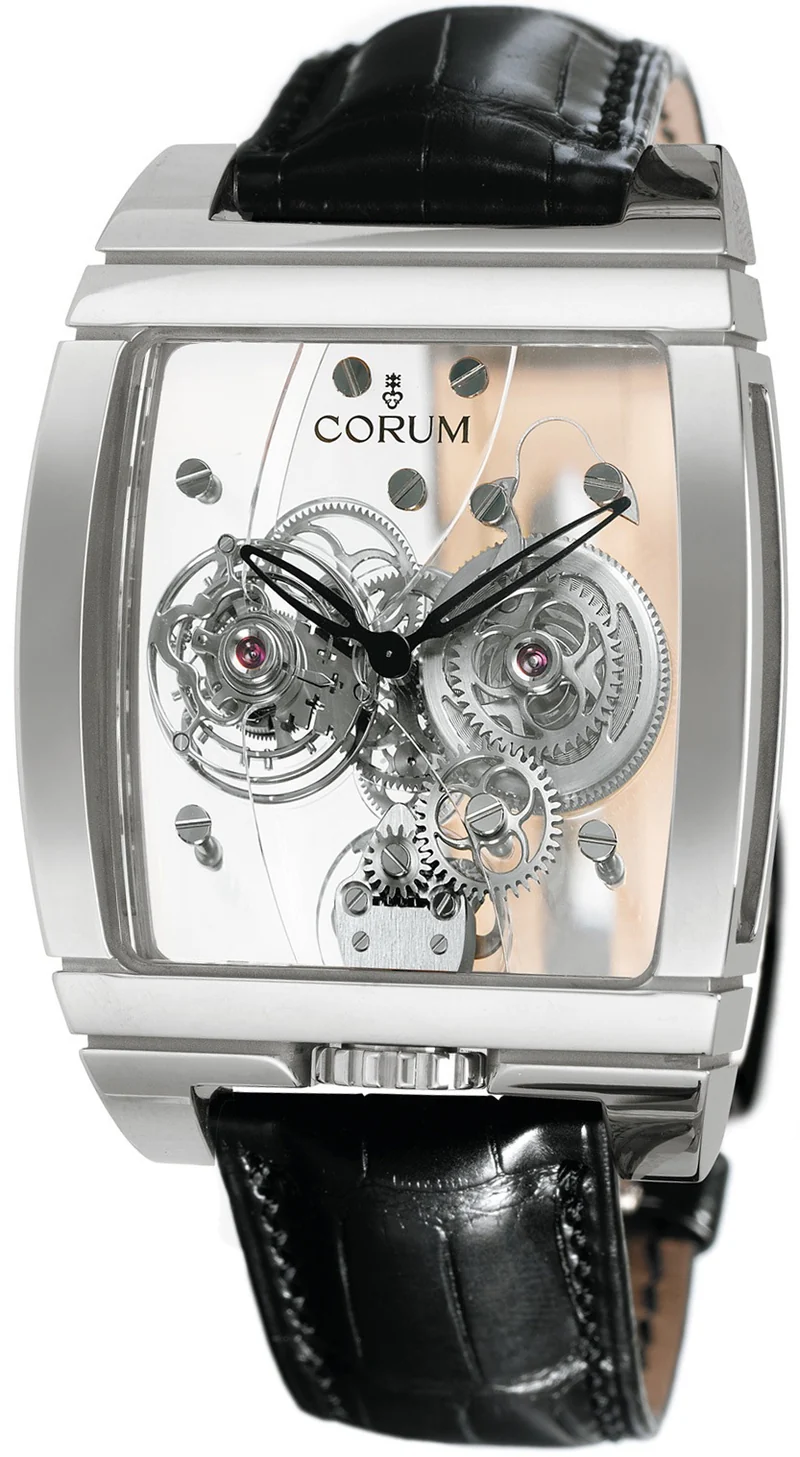 Corum Tourbillon Panoramique Limited Edition 18K White Gold Men’s Watch, Preowned-382.850.59-0F01-0000