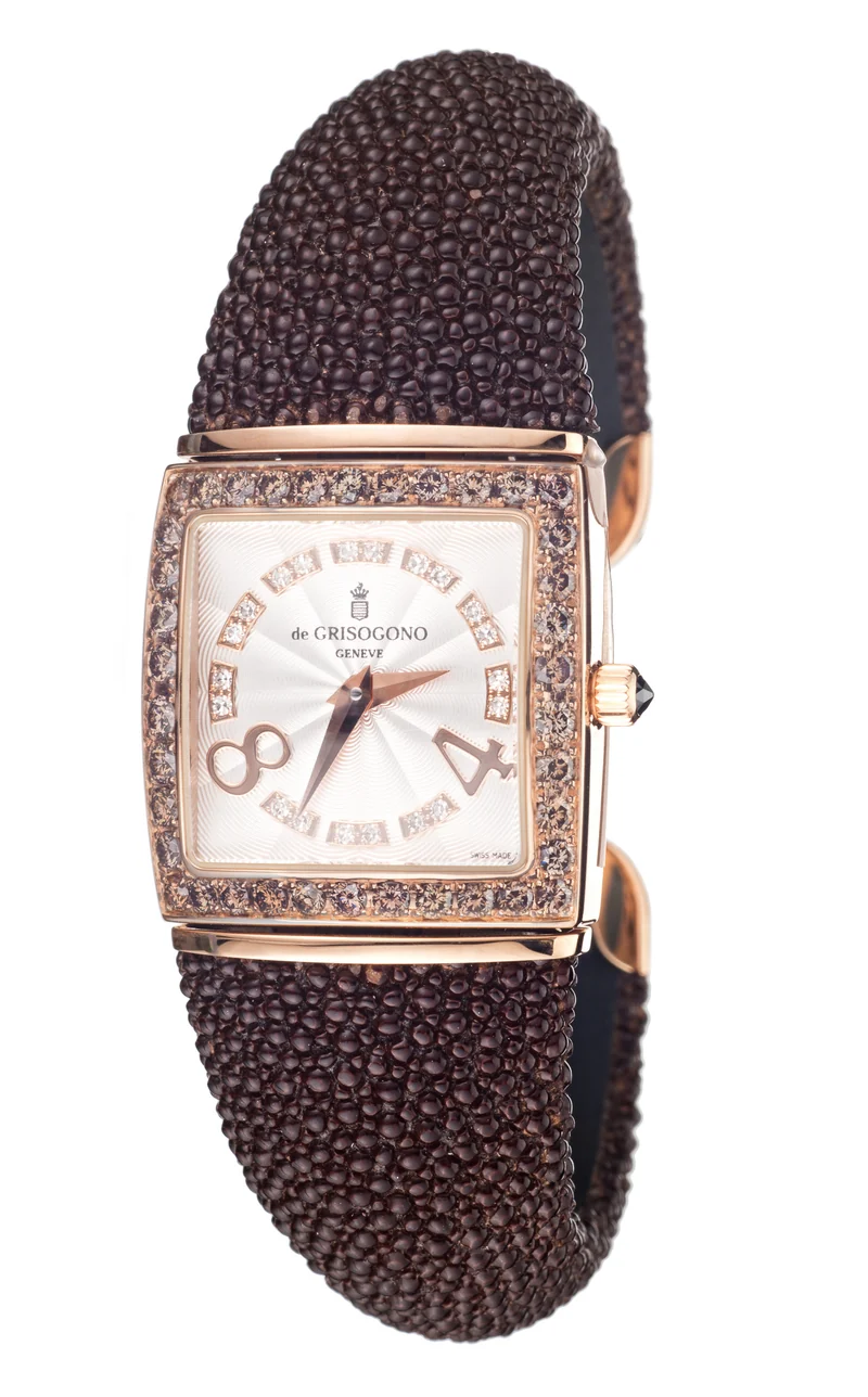 De Grisogono Piccolina 18K Rose Gold Diamonds Ladies Watch, Piccolina-S04S