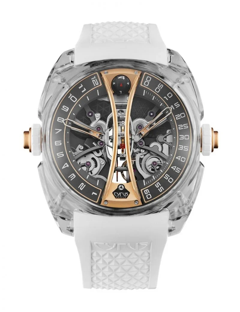 Cyrus Klepcys Vertical Skeleton Tourbillon Sapphire Men’s Watch, 539.506.ZG.A