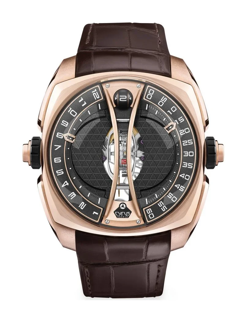 Cyrus Klepcys Vertical Tourbillon 18K Rose Gold Men’s Watch, 539.505.GG.A
