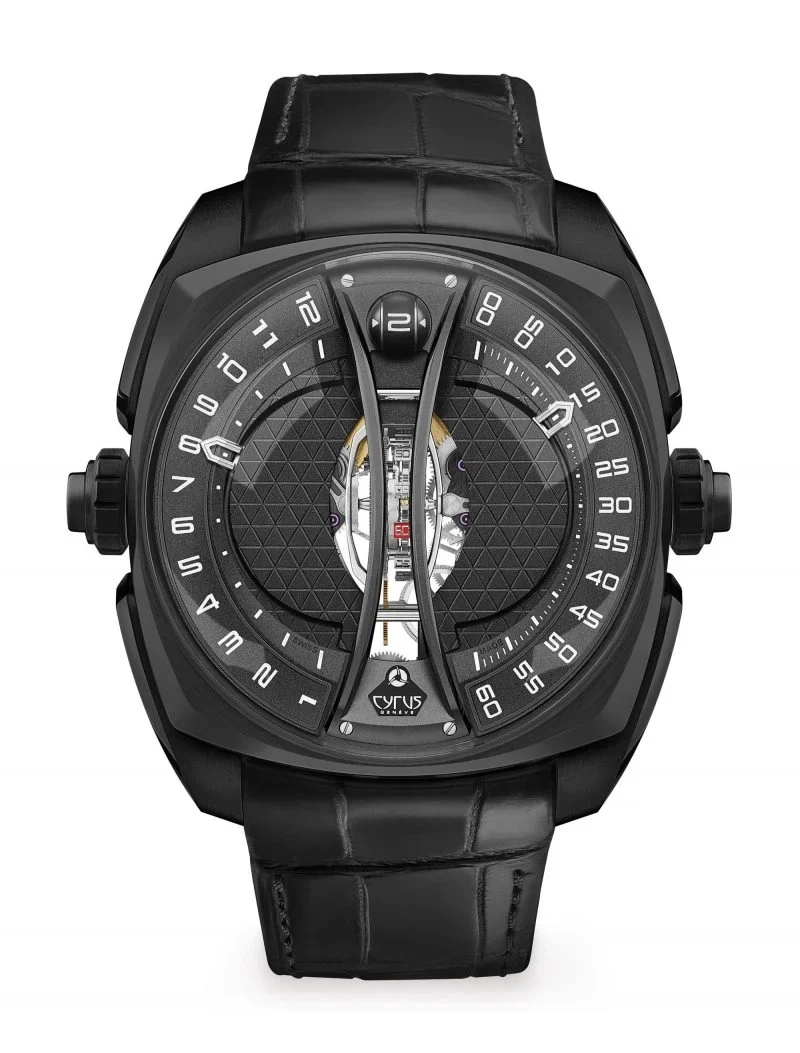 Cyrus Klepcys Vertical Tourbillon Titanium Men’s Watch, 539.505.DD.A