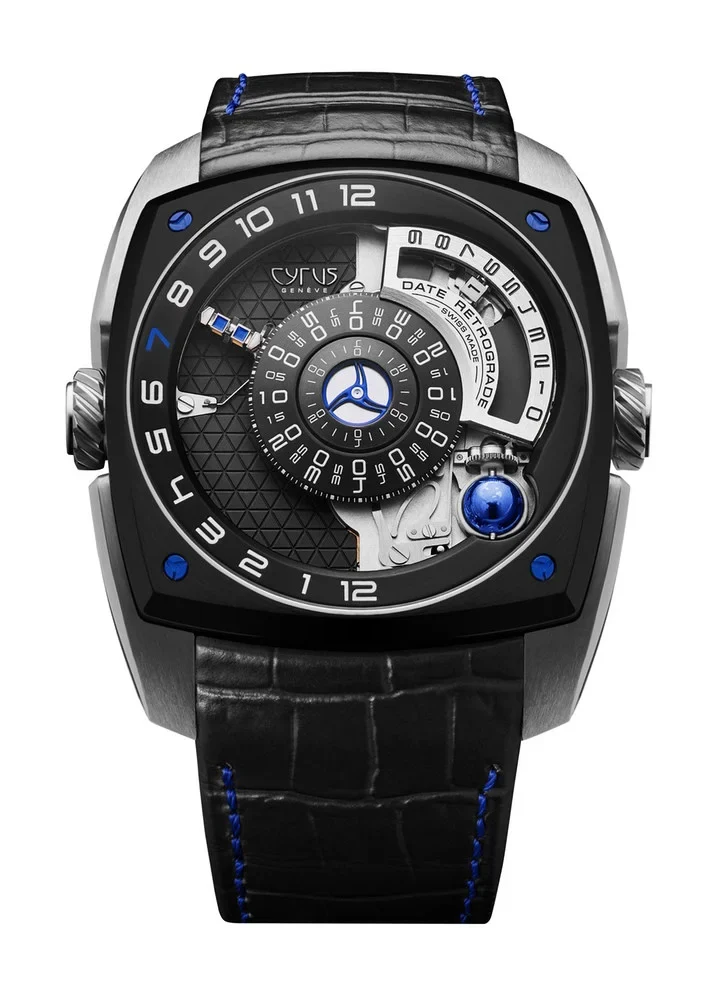 Cyrus Klepcys Moon 18K White Gold & Black DLC Titanium Men’s Watch, 539.005.C