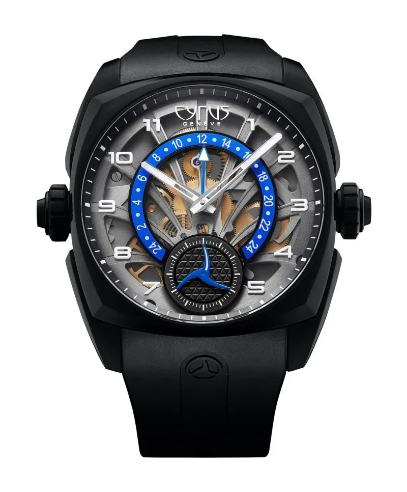 Cyrus Klepcys GMT Retrograde Black DLC Titanium Men’s Watch, 539.507.DD.A