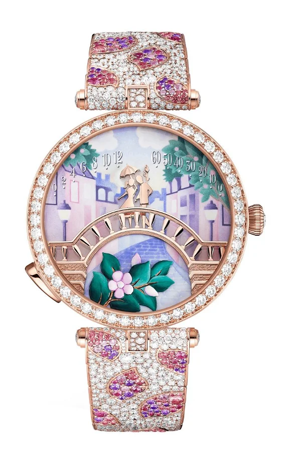 Van Cleef & Arpels Lady Arpels Pont des Amoureux Printemps Watch Limited edition