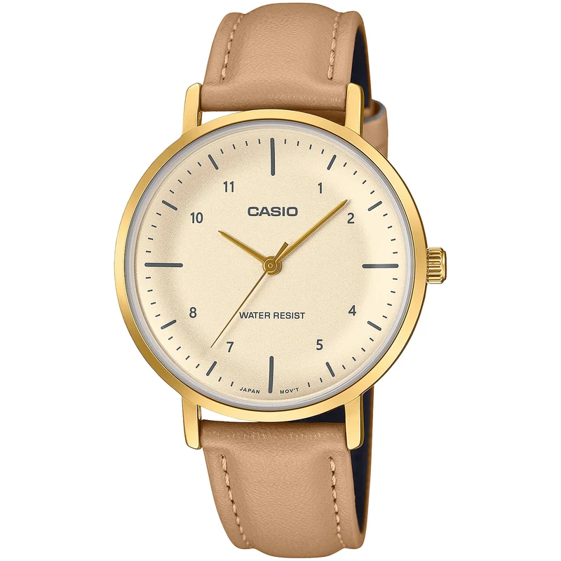 Montre Casio Femme LTP-VT03GL-4B Quartz Analogique Doré Blanc