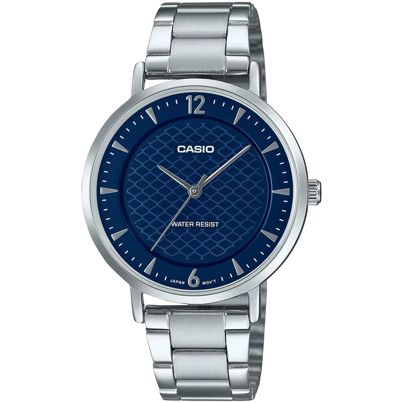 Montre Casio Femme LTP-VT04D-2A Quartz Analogique Argent Bleu