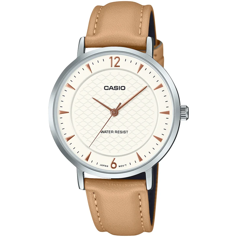 Montre Casio Femme LTP-VT04L-7A1 Quartz Analogique Argent Blanc