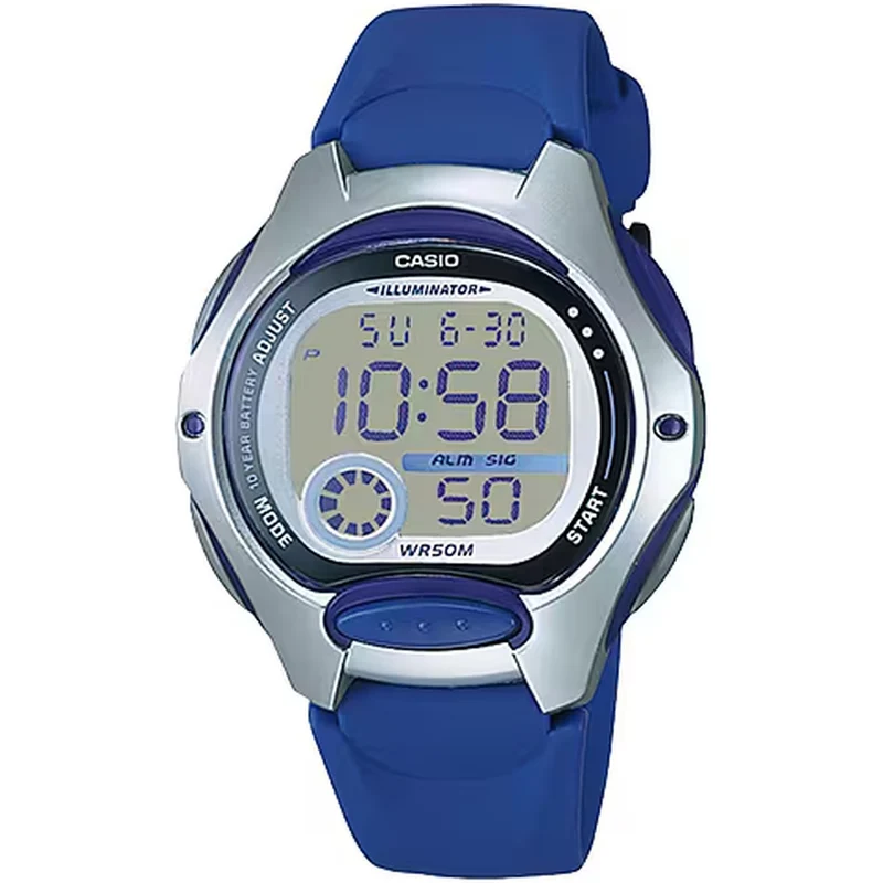 Montre Casio Femme LW-200-2A Quartz Digitale Argent Noir