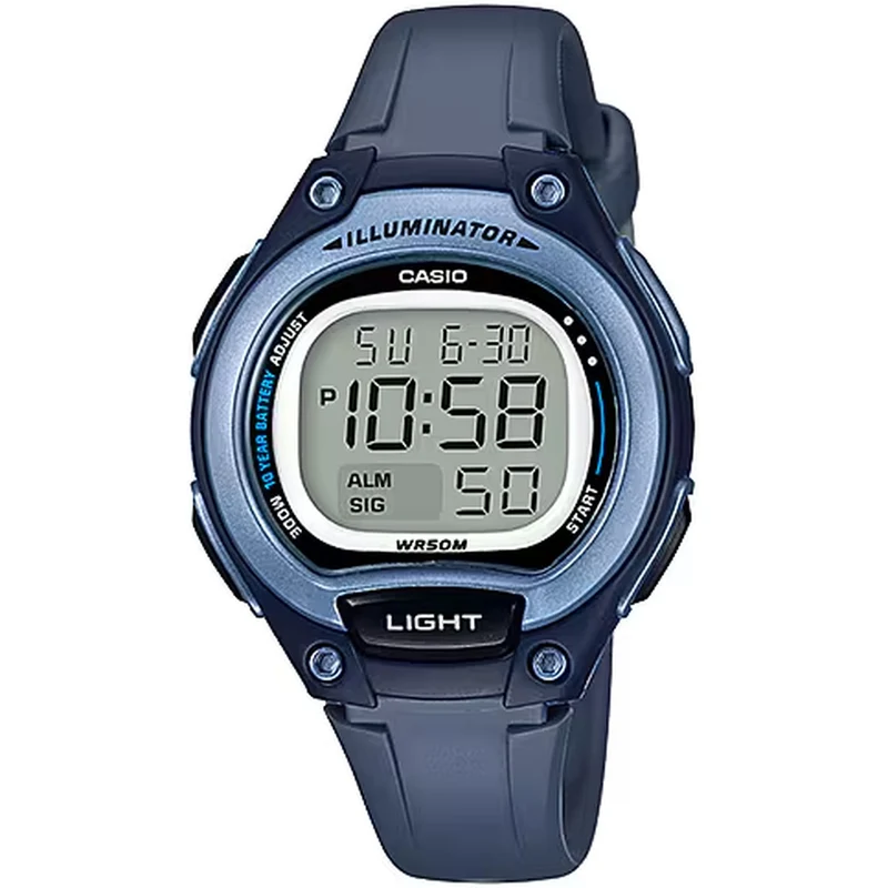 Montre Casio Femme LW-203-2A Quartz Digitale Noir Bleu
