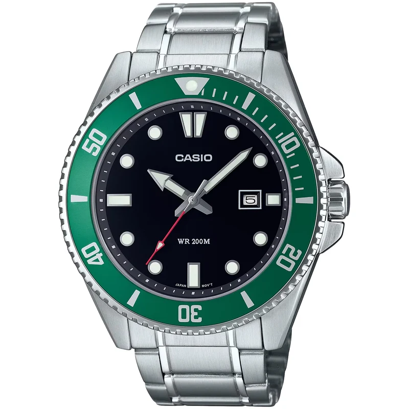 Montre Casio Homme MDV-107D-3AV Quartz Analogique Argent Noir